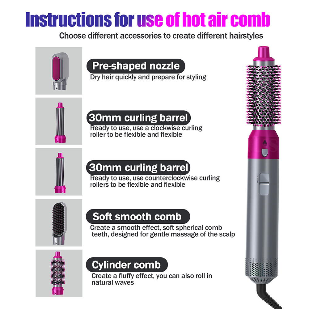 5-in-1 Electric Hot Air Comb